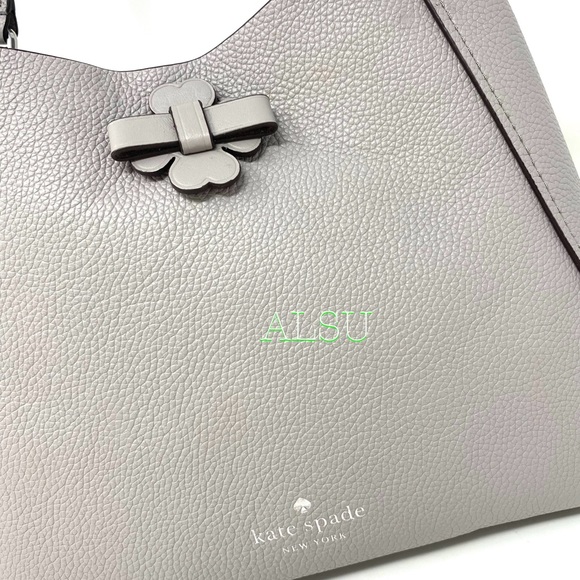 Kate♠️Spade Sm Triple Compartment Le Satchel Grey - Picture 4 of 13